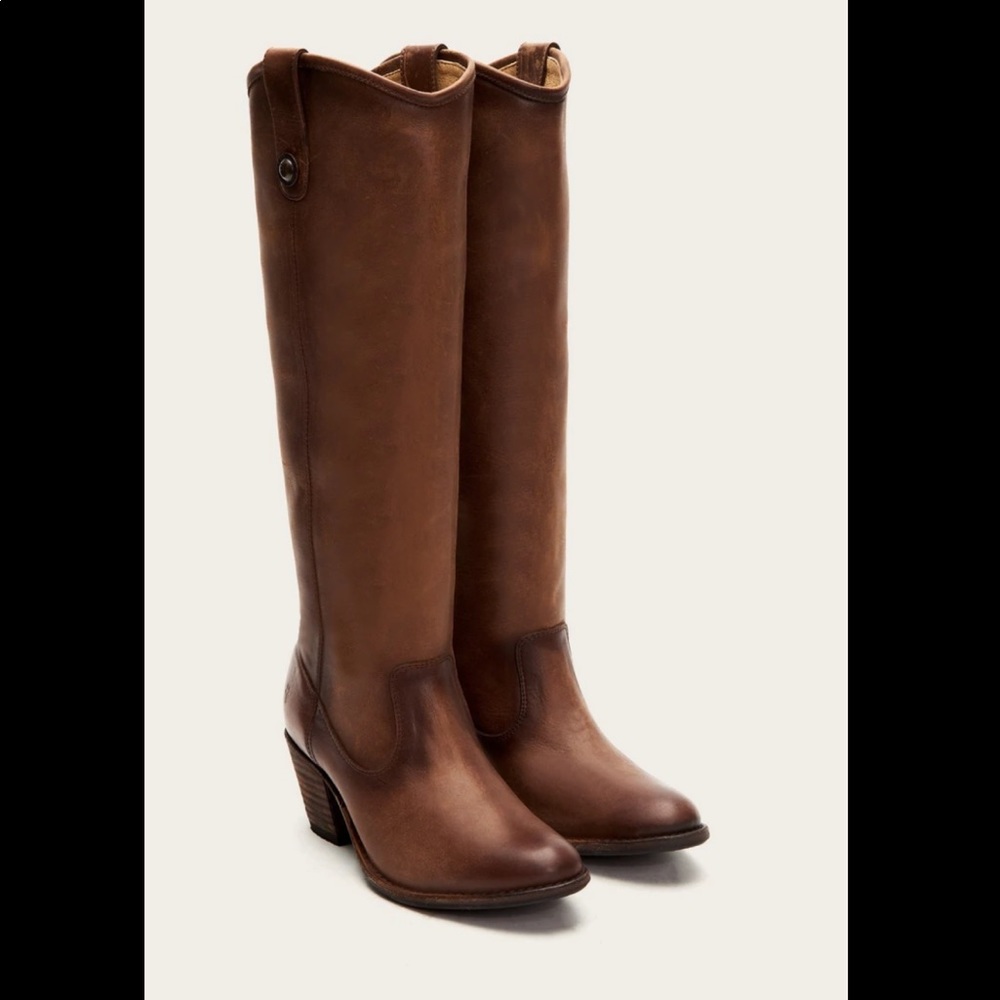 FRYE - Jackie Button Boots Cognac
